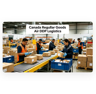 Air Freight Shipping To Canada DDP Logistics Truck / Courier Final Dispatch