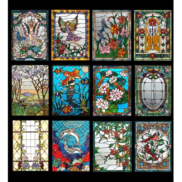 3mm-12mm Art Glass Decorative Interior Stained Glass Partitions And Doors