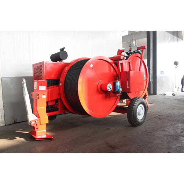 5km/H 90KN Hydraulic Puller Tensioner Transmission Line Stringing Equipment