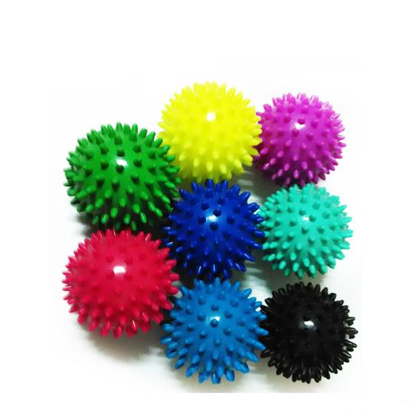 Black Yoga Gym Spiky Massage Ball Trigger Points Therapy Ball Non Toxic