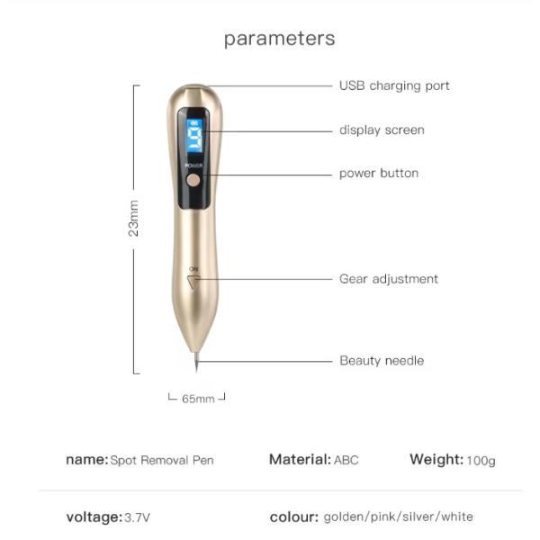 9 Nivel de velocidad Eliminación de lunares Cuidado facial Lifting facial Fibroblast Pen de plasma