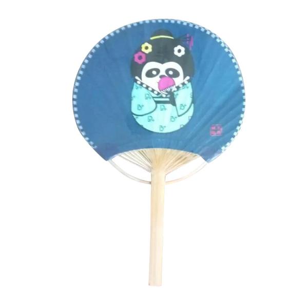 Fãs personalizados da pá do casamento do Livro Branco do material fã de bambu natural feito a mão oriental