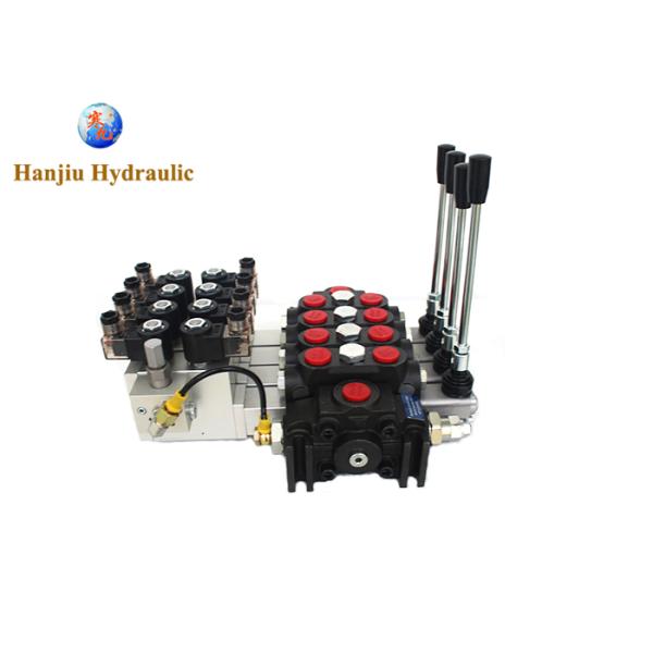 DCV140 Electro Hydraulic 4 Spools Sectional Directional Valve With High Pressure