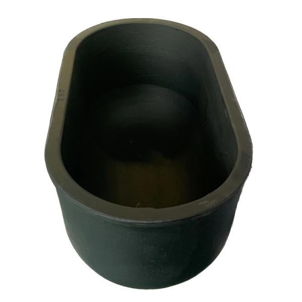 15.5kg Capacity Cylindrical Graphite Clay Crucible For Melting / Casting