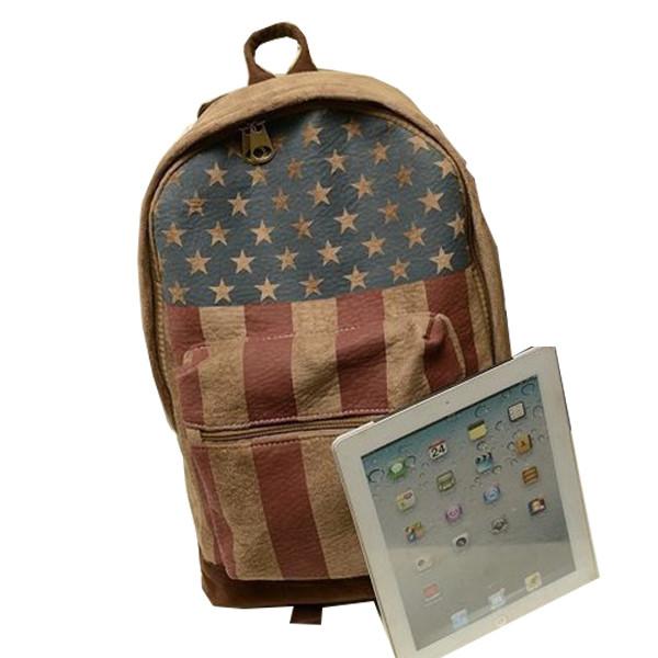 Printed Chamois Leather Kids Sports Backpack  / Travelling Backpacks For Girls