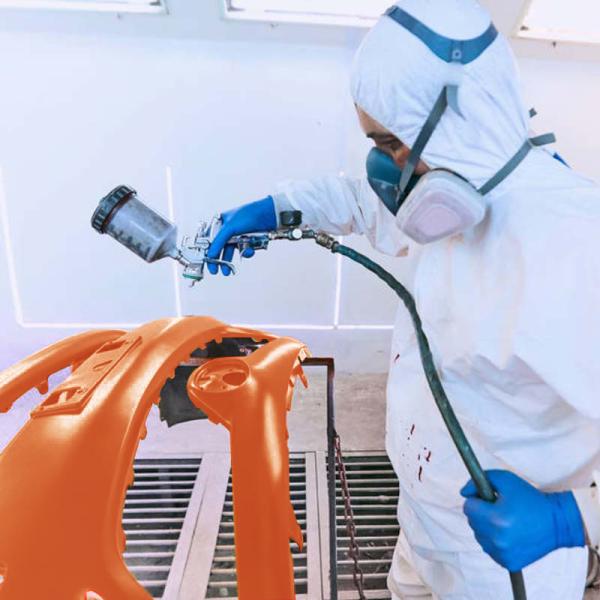 2K Orange Car Paint Top Coat Rapido Secagem Velocidade e Melhoria da Eficiência
