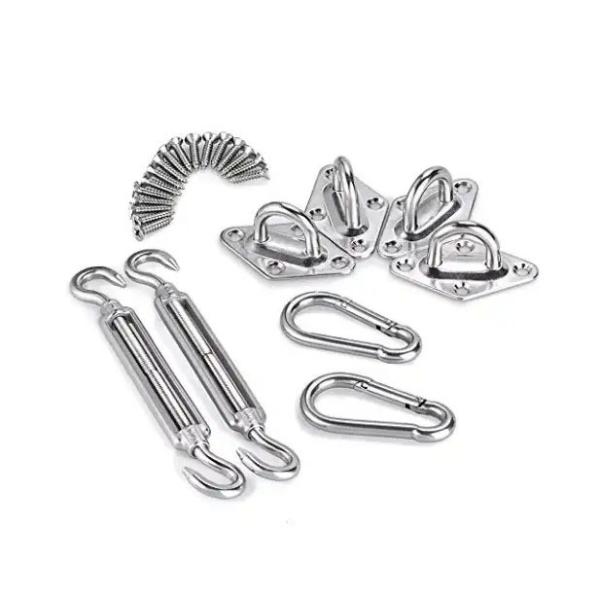 Easy to Install Stainless Steel Swing Springs Hanging Kit with Turnbuckles and Screws