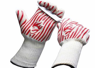 Family Heat Resistant Work Gloves Silicone Printing Up To 932 ℉ Temperature