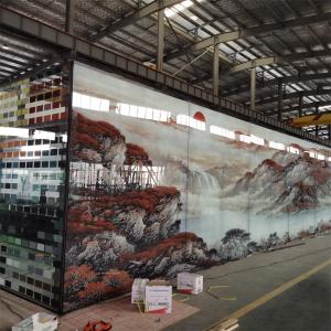 15mm закаленная задняя часть стекла искусства декоративная голубая белая зеленая красная покрасила отлакированный для дома