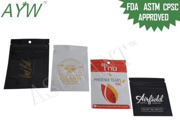 Small Size Zipper Emergency Medicine Bag , Smell Proof Plastic Bags For Marijuana Weed Seeds