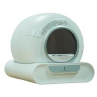 Control de olores para arenero eléctrico para gatos, resistente al pelo de mascotas, luz nocturna, control por aplicación