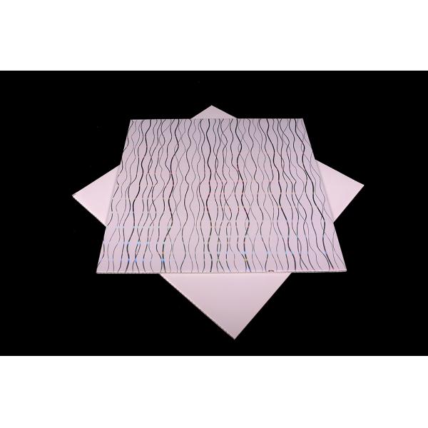 Anti Corrosion Decorative Plastic Ceiling Tiles , Pvc Laminated Gypsum Ceiling Tiles