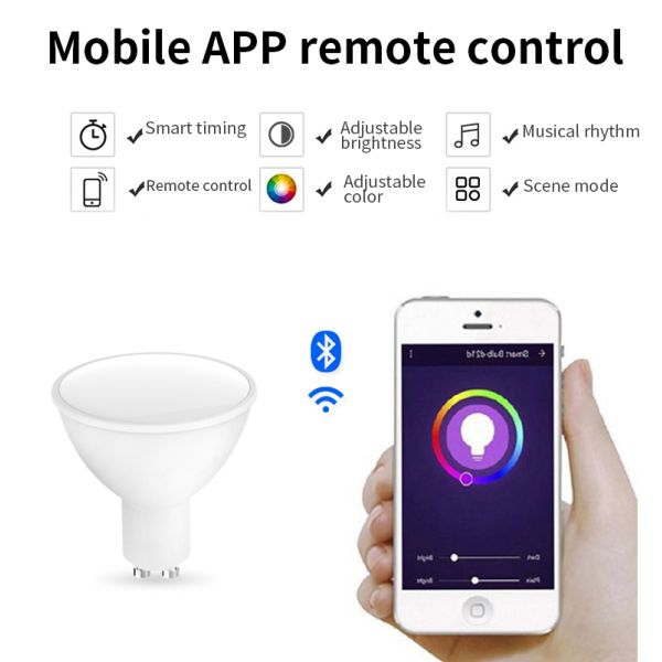 5W E12 E14 Candle Smart Bulb LED Music Sync For Chandelier light 265V