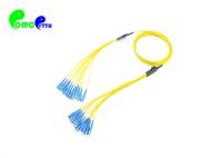 12 Cores Fiber Optic Patch Cables SC UPC to SC UPC SingleMode G657A Ribbon fanout 2.0mm PVC / LSZH Jacket