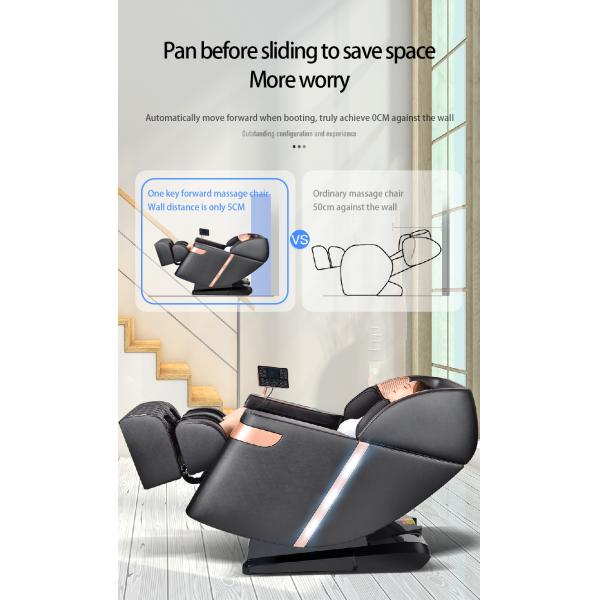 Synthetic Leather Upholstery 4D SL Track Zero Gravity Massage Chair with Shiatsu Rollers