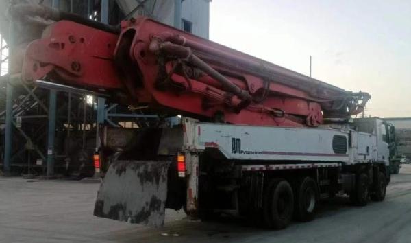 1400mm Feeding Height Used Putzmeister Concrete Truck Pump 56m for Batching Plant Mixer