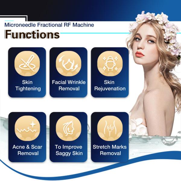 Машина для удаления шрамов от угревой сыпи морщин RF Microneedling Machine Face Lifting