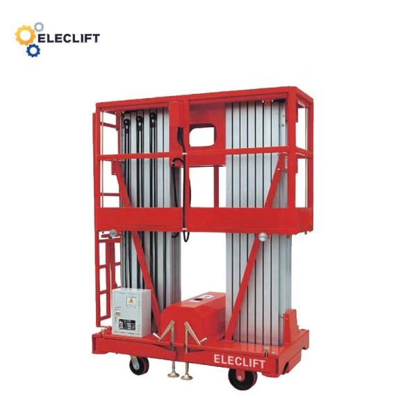 380V Aluminum Lift Platform Electric Single Man Lift With Rectangle Shape