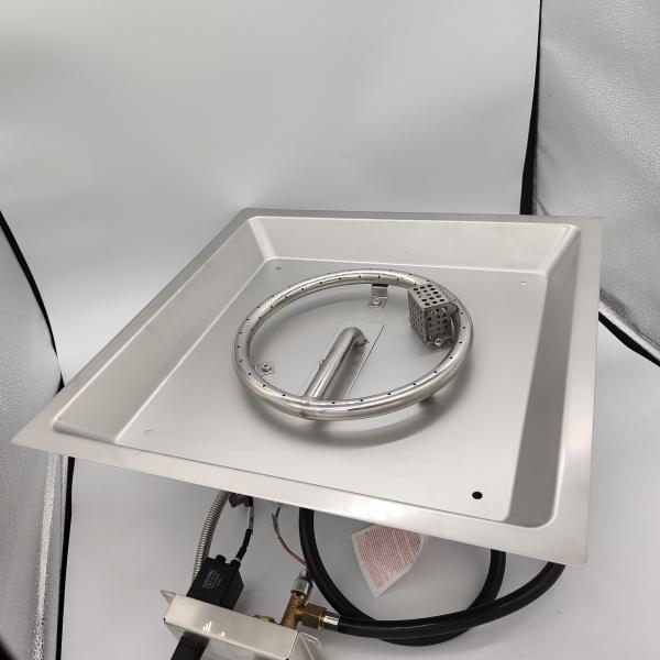 Customizable Outdoor Rectangle Gas Firepit Burner Indoor