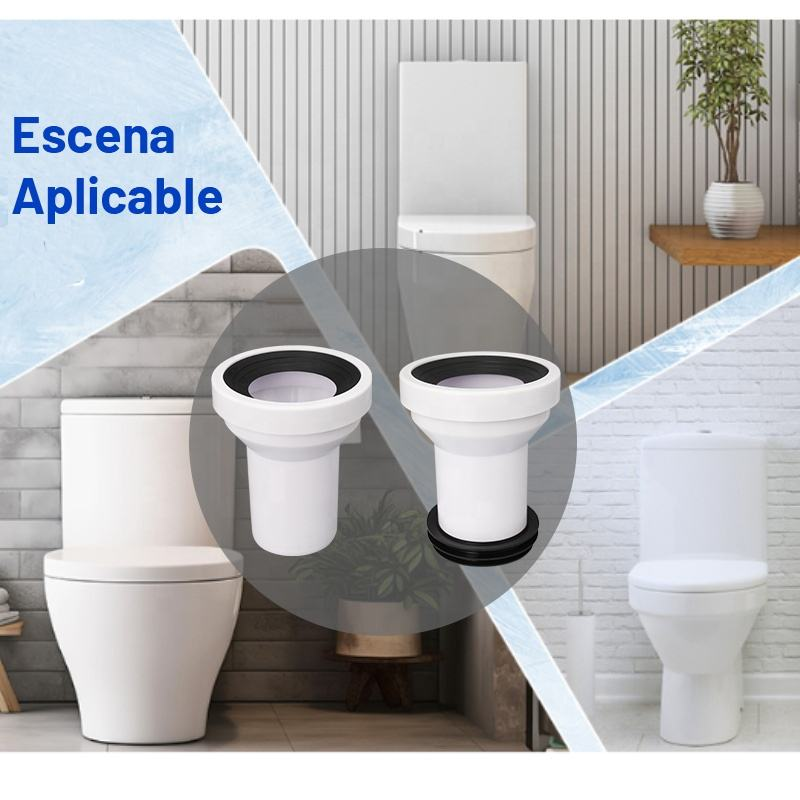 Modern WC Disc Connector For Vertical Bathroom Waste Pipe Fittings, Suitable For Bathroom PP, With Rubber Gasket, Suitable For 4-Inch Outlet