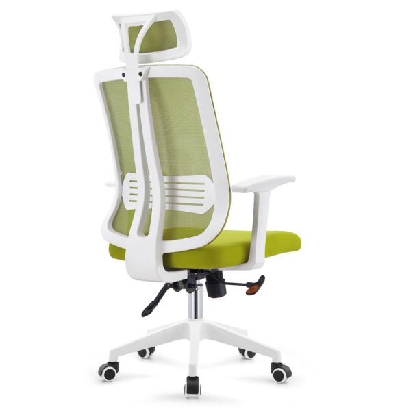 Adjustable Back Fabric Executive Office Chairs , Green Ergonomic Task Chair