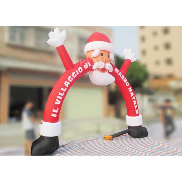 Ткань аркы 210 д Оксфорда рождества Санта Клауса раздувная для на открытом воздухе события