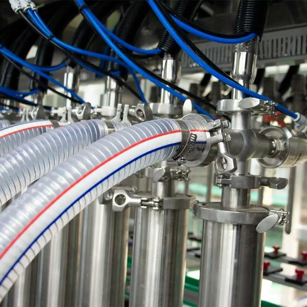 自動リニアプラスチックペットスプレーボトル化学液体ピストンポンプ充填機、PLC制御付き