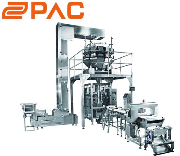 SUS 304 Multihead Weigher Packing Machine 10-70BPM Synchronous Servo Check