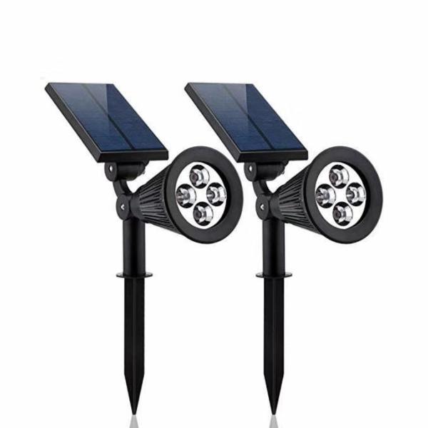 Garden Solar Powered Lawn Lights , Courtyard Wall Solar Landscape Spotlights