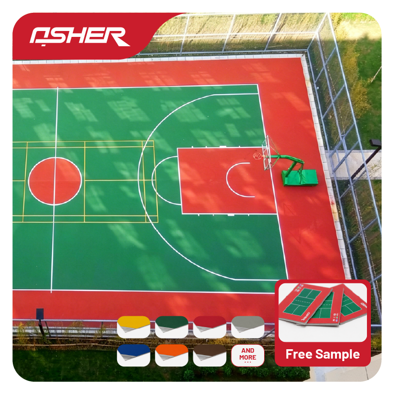 All-Weather Acrylic Hard Court Surface Coating for Universal Sports Courts