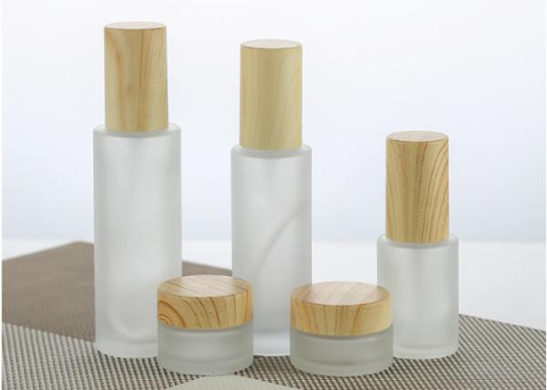 Hot Stamping Printing Cosmetic Pump Bottle Skincare Bottles And Jars