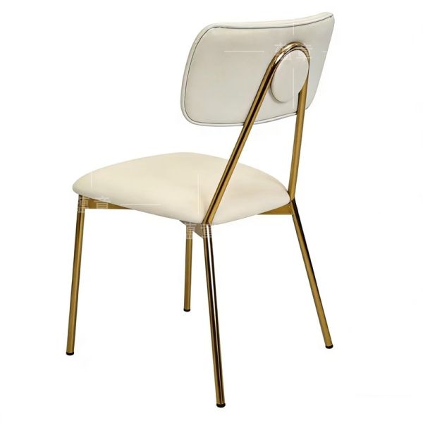 Modern Velvet Stackable Slat Back Chair Metal Legs Commercial Villa Dining Room Furniture for Hotels Weddings Living Rooms
