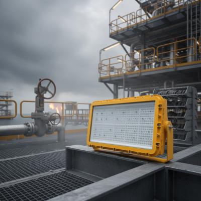 600W High Power LED Explosion Proof Flood Light with ATEX Ex db mb IIB T6 Certification and 60° Beam Angle