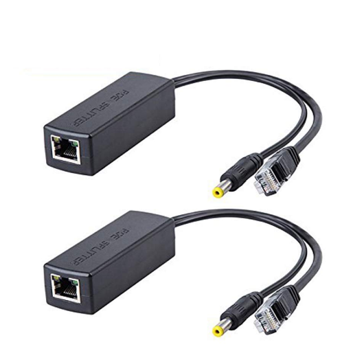 Home Security Active POE Splitter 48V to12V 1A-2A IEEE802.3af with Ethernet Module