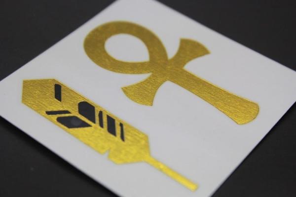 Gold Metallic Temporary tattoo