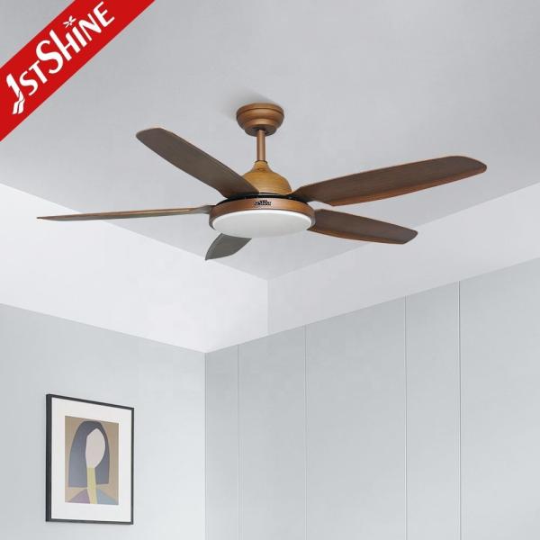 100% Motor de cobre 52 polegadas 1320cm Economia de energia 5 lâmina LED ventilador de teto para sala de aula