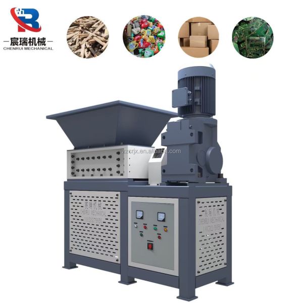 Compact Dual-Shaft Shredder  Small Mini Shredder  Hourly Capacity 300/500Kg  in Stock