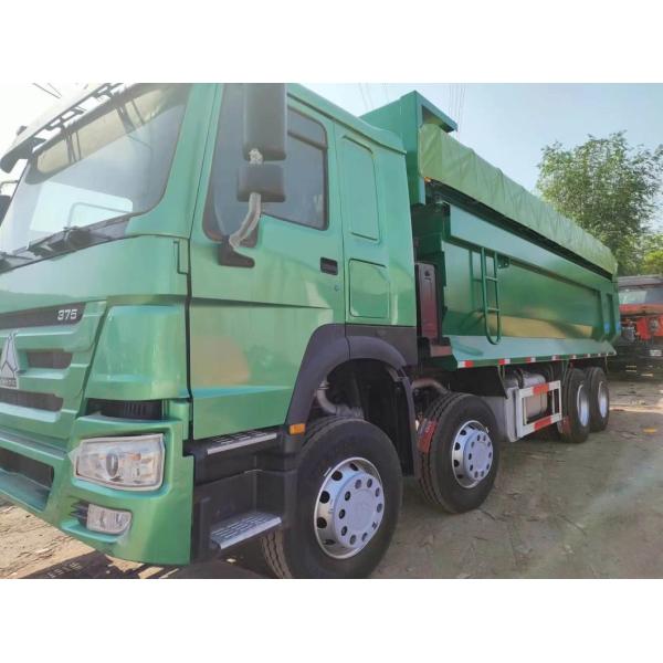 Radial Tire Design Sinotruk HOWO Green 8*4 U-Type Dump Truck 12 Wheels Transportation
