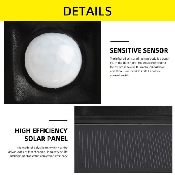 180 Led Cob Solar Lights Outdoor Wireless Motion Sensor Wall Security Light