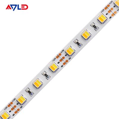 Cor dupla ajustável 2 de 12 luzes de tira do diodo emissor de luz do volt em 1 5050 SMD impermeável exterior branco