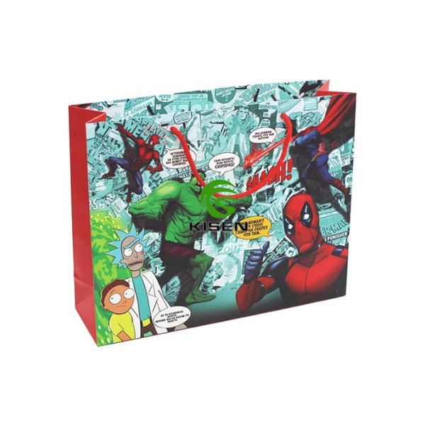 Disposable Carrier Retail Shop Bags Drawstring Sealing / Handle Custom Size