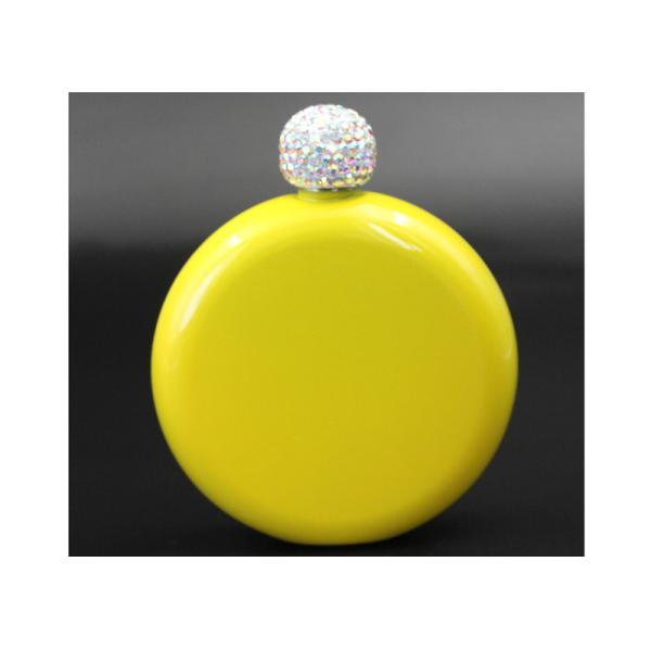 Spray Paint Round Hip Flask Gift Wine Pot 5 Oz Western Style For Adult