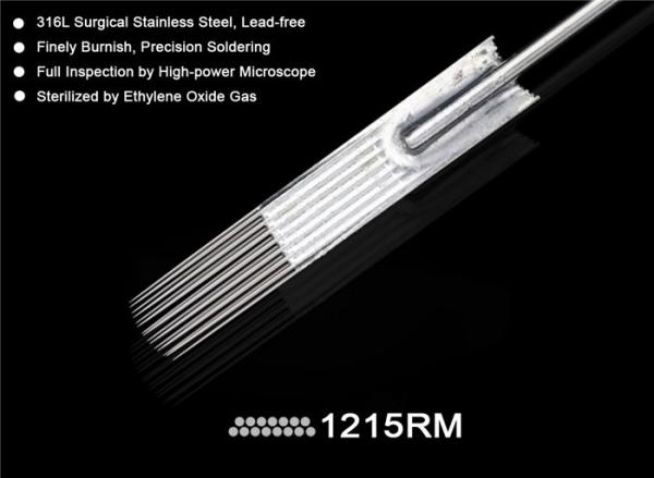 Round Magnum Curved Magnum RM CM Premium Sterile Tattoo Needles Long Taper Textured