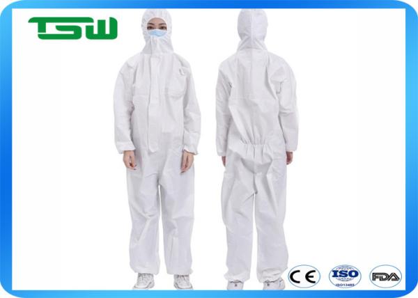 Waterproof  30gsm 70gsm PP Non Woven Disposable Coverall
