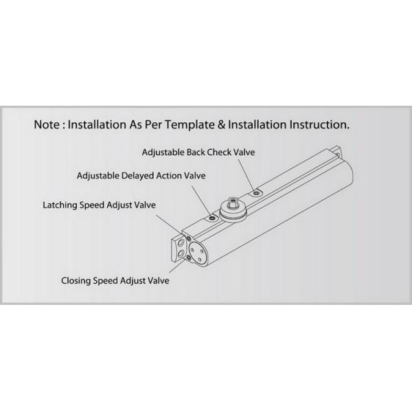 O UL comercial resistente automático do fecho da porta alistou o fogo avaliado para a porta de madeira do metal