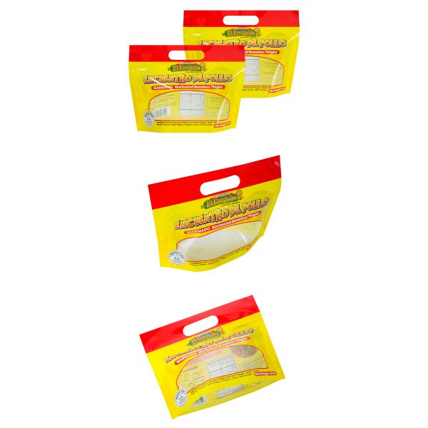 Custom Printed Roasted Chicken Bag Deli Meat Moisture Proof Feature Zipper Plastic Packaging