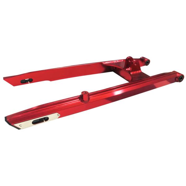 Red Custom Logo CNC Aluminum Alloy Extended Swing Arm for Yamaha LC150 Y15 Thickened