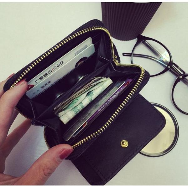 2016 new Ms. wallet female short paragraph motorcycle purse Korean cute student wallet