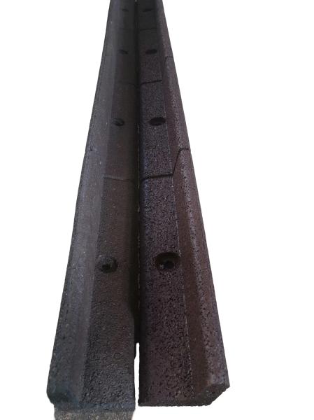 1200*100mm Rubber Landscape Edging Grey / Green Rubber Flower Bed Edging