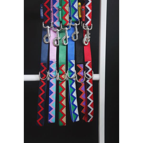 9.14m 30 Ft 20 Ft Heavy Duty Nylon Dog Leash Red Navy Blue Elastic Woven